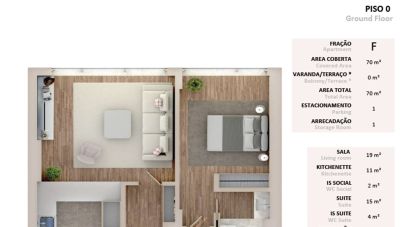 Apartment T1 in Alvalade of 70 m²