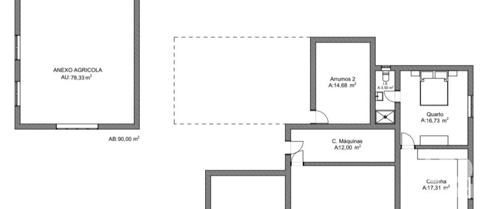 Ferme T1 à Mós de 261 m²