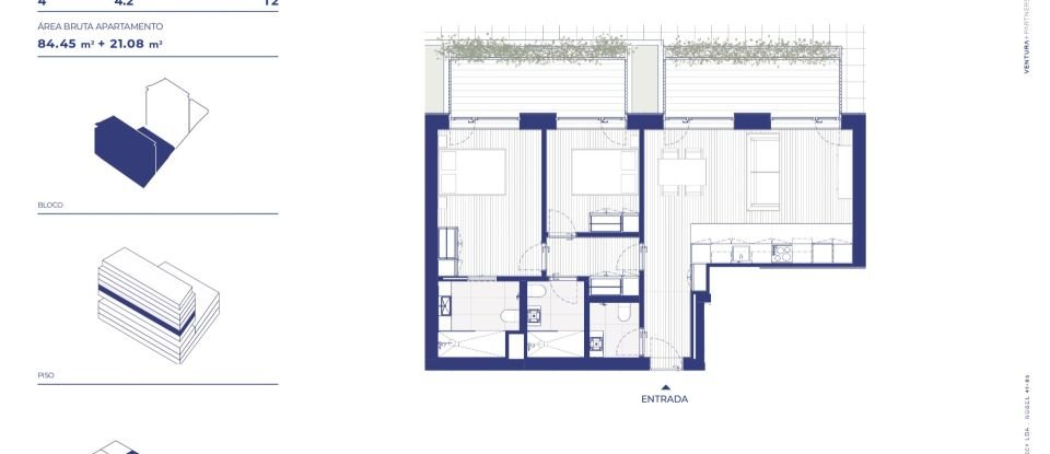 Apartamento T2 em Campanhã de 85 m²