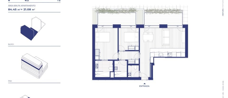 Apartamento T2 em Campanhã de 85 m²