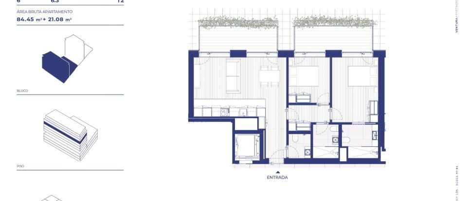 Apartamento T2 em Campanhã de 85 m²