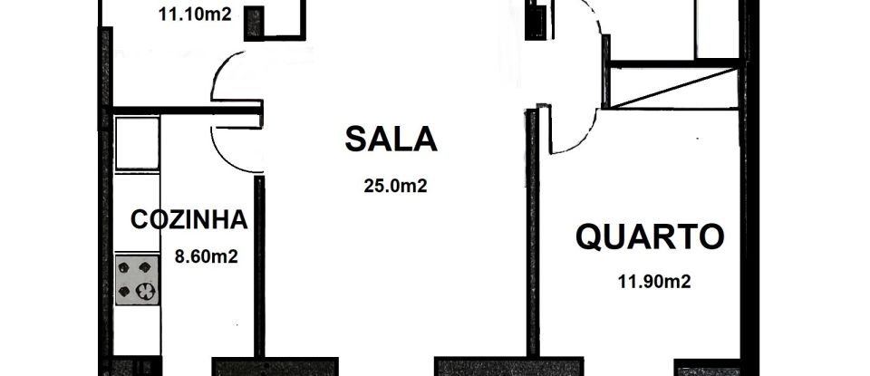 Apartment T2 in Quarteira of 62 m²