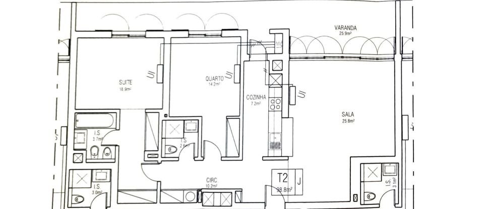 Apartment T2 in São Gonçalo De Lagos of 139 m²
