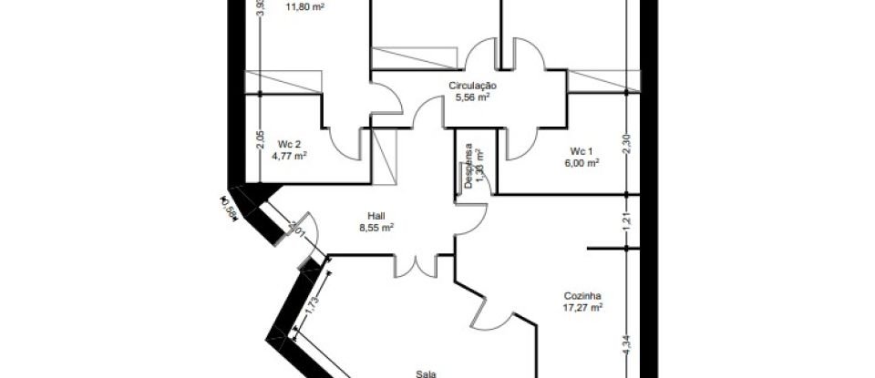 Appartement T3 à Esposende, Marinhas e Gandra de 119 m²