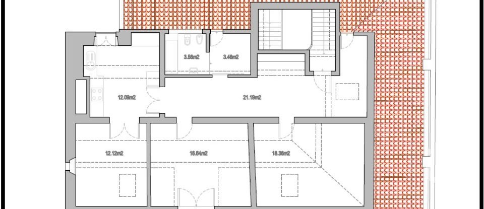 Apartamento T2 em Misericórdia de 110 m²