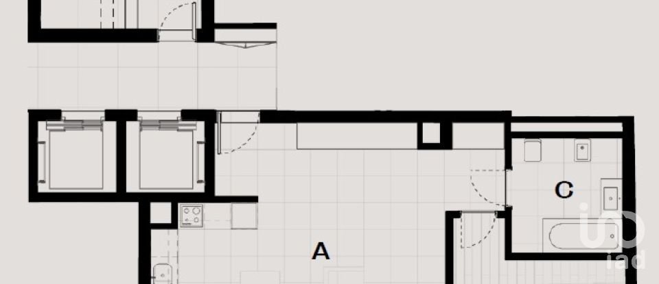 Appartement T1 à Armação de Pêra de 85 m²