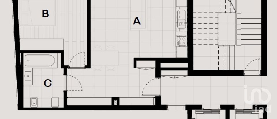 Appartement T1 à Armação de Pêra de 62 m²