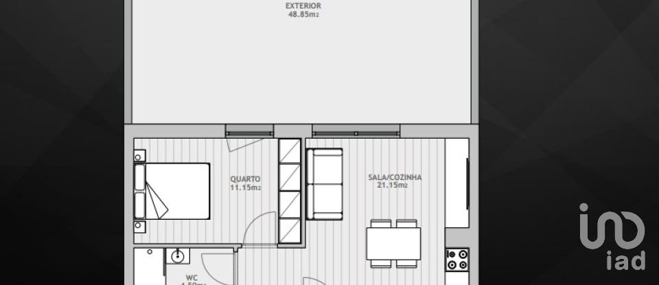 Apartment T1 in Mazedo e Cortes of 95 m²
