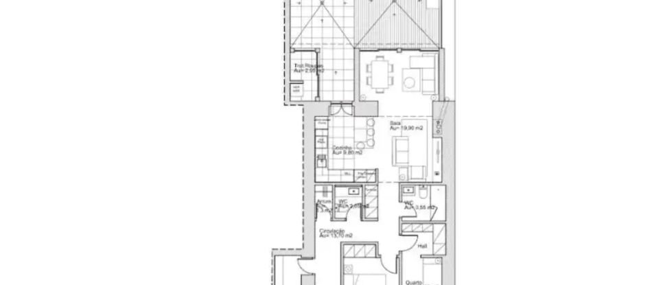 Appartement T2 à Misericórdia de 100 m²