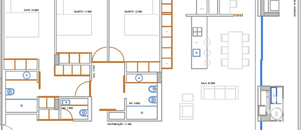 Appartement T3 à Ramalde de 137 m²