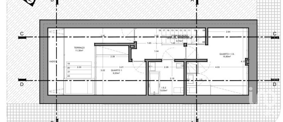 Maison de ville T2 à Faro (Sé e São Pedro) de 100 m²