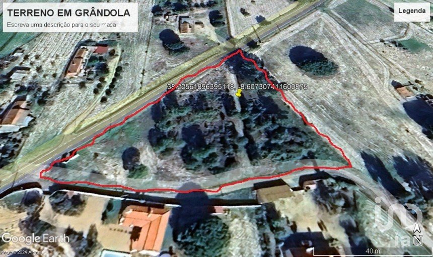 Land in Grândola e Santa Margarida da Serra of 1,620 m²