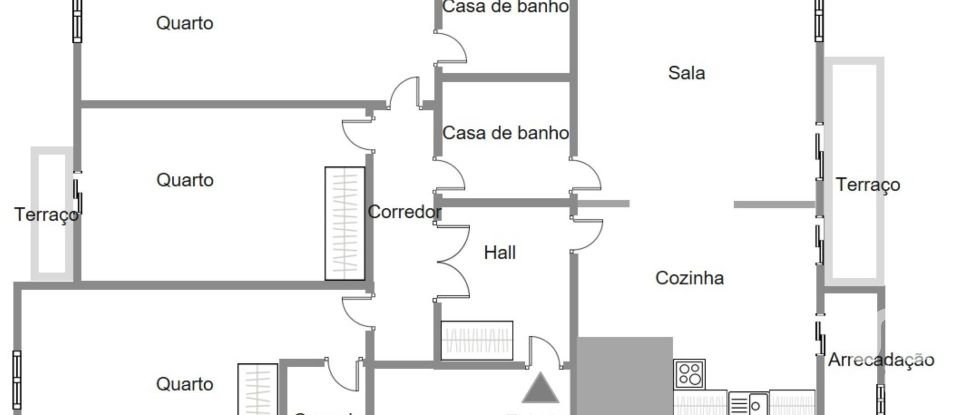 Apartment T3 in Fátima of 128 m²