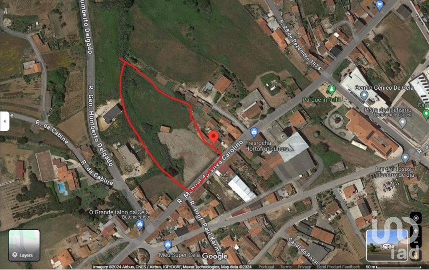 Terreno em Cela de 3 247 m²