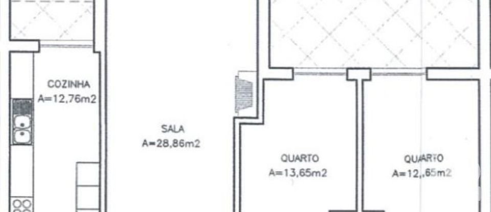 Apartment T2 in Lourinhã e Atalaia of 108 m²
