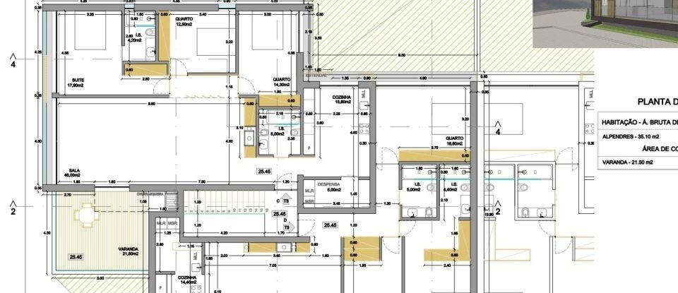 Apartamento T3 em Ponte do Rol de 186 m²