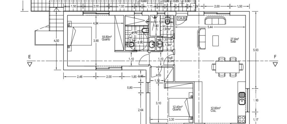 Appartement T2 à Valongo de 77 m²