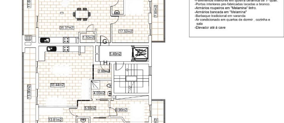 Apartamento T2 em Loulé (São Sebastião) de 91 m²