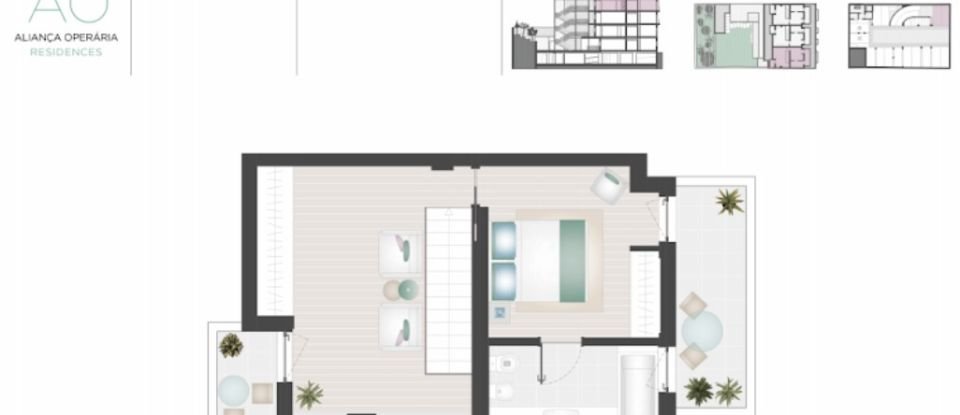 Duplex T3 à Alcântara de 118 m²