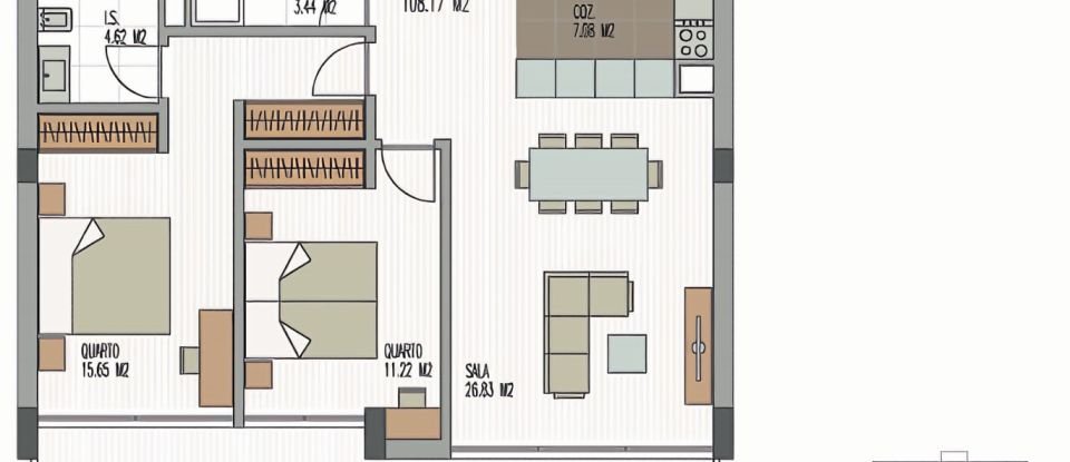 Apartment T2 in São Martinho of 139 m²