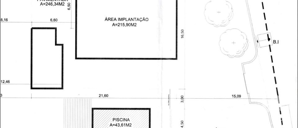 Terreno em Loulé (São Sebastião) de 1 804 m²