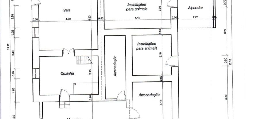 Maison traditionnelle T2 à Chãos de 93 m²