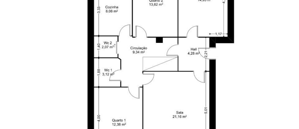 Apartamento T3 em Viana do Castelo (Santa Maria Maior e Monserrate) e Meadela de 103 m²