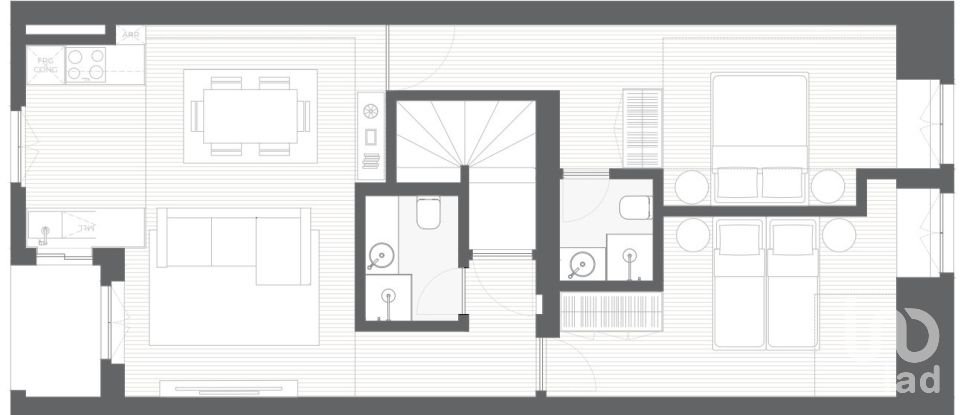 Apartamento T2 em Lordelo Do Ouro E Massarelos de 127 m²