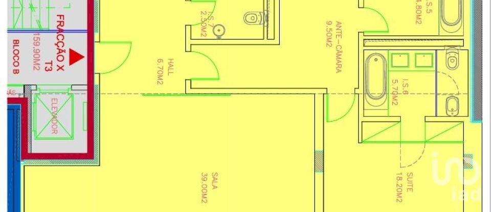 Appartement T3 à Estrela de 160 m²