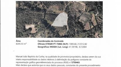 Land in Guilhofrei of 8,200 m²