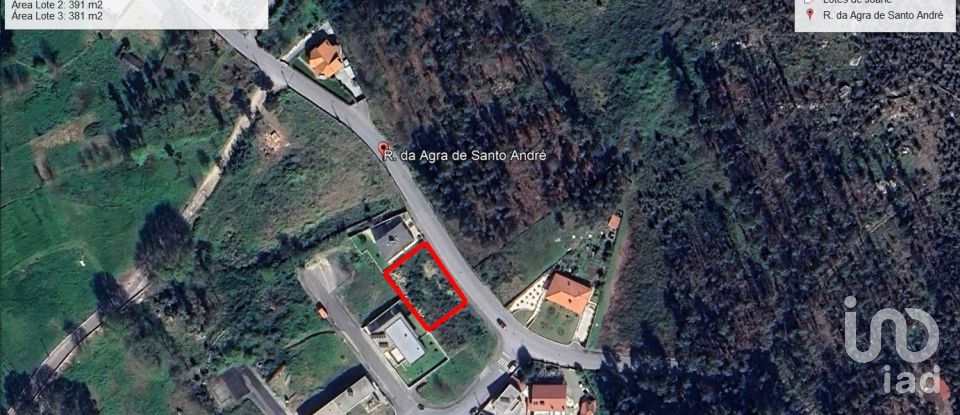 Building land in Joane of 391 m²