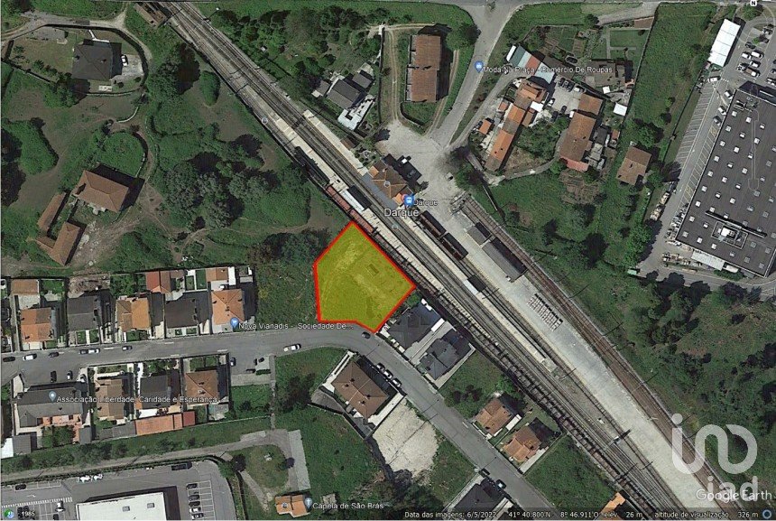 Building land in Darque of 1,293 m²