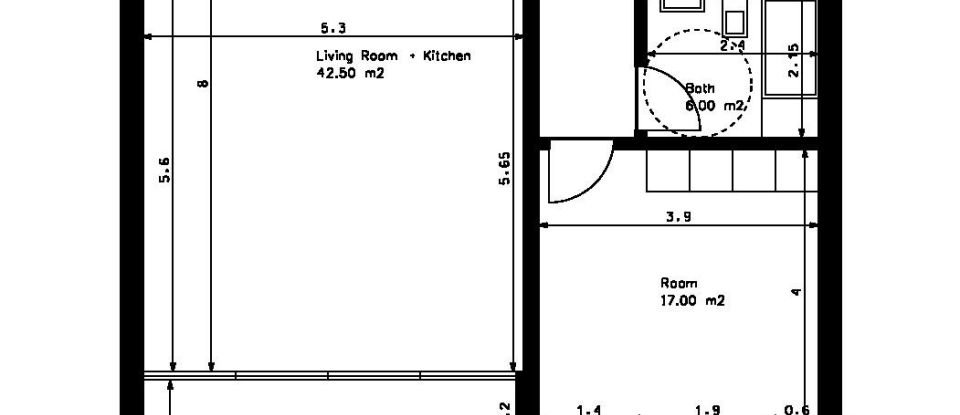 Maison T2 à Bensafrim e Barão de São João de 105 m²