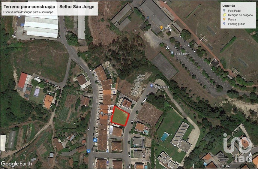 Terrain à bâtir à Selho (são jorge) de 540 m²