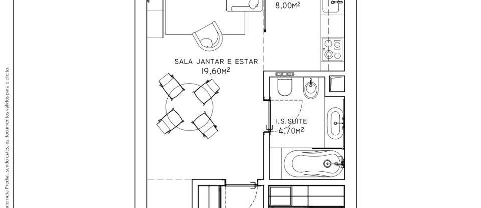 Appartement T1 à São Martinho de 88 m²