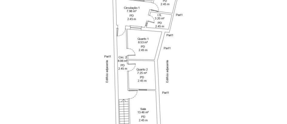 Maison de village T2 à Arganil de 110 m²