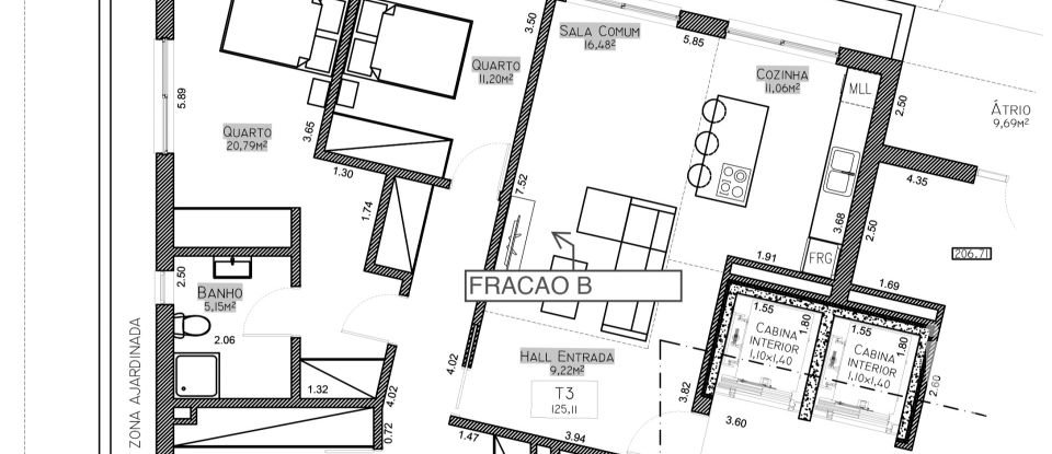 Apartment T3 in Oliveira De Azeméis, Santiago De Riba-Ul, Ul, Macinhata Da Seixa E Madail of 124 m²