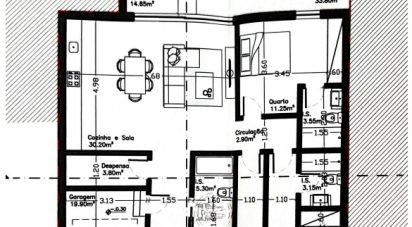 Maison traditionnelle T3 à Lamas e Cercal de 169 m²