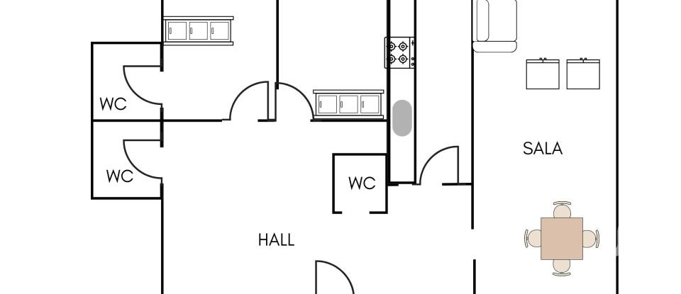 Apartamento T2 em Santa Marinha E São Pedro Da Afurada de 112 m²