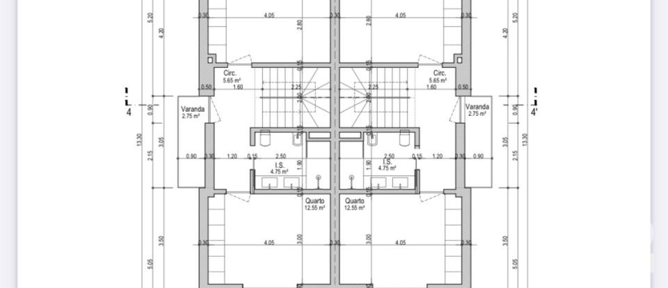 Gîte T3 à Quinta do Conde de 130 m²