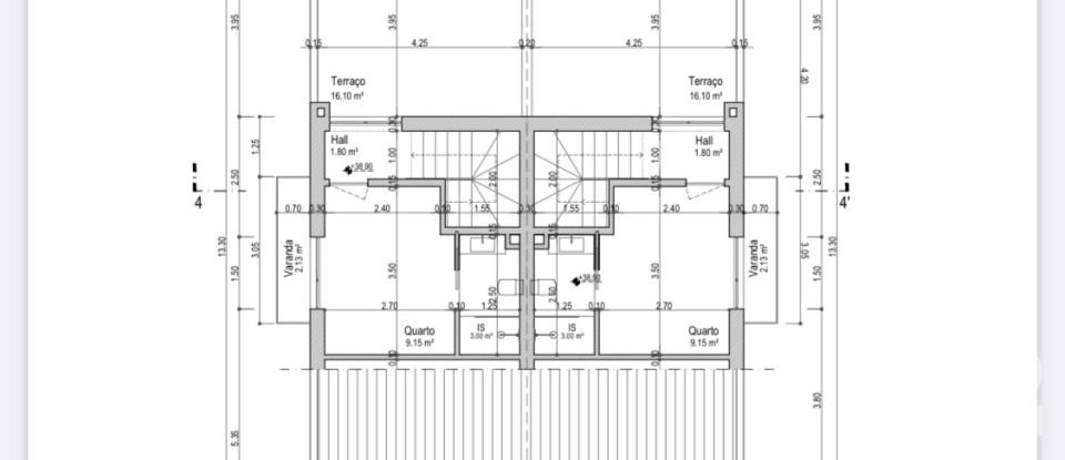 Gîte T3 à Quinta do Conde de 130 m²