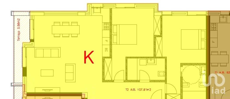 Apartamento T2 em Canidelo de 97 m²