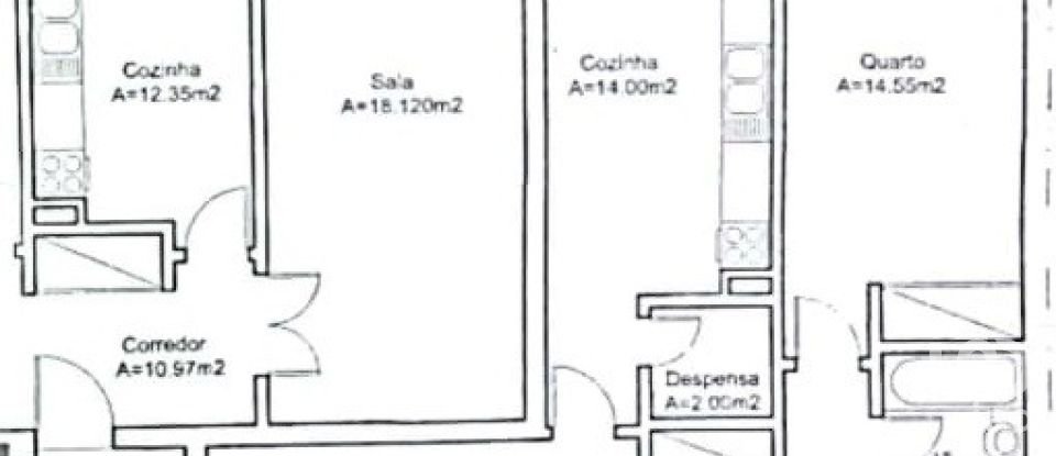 Appartement T3 à Faro (Sé e São Pedro) de 136 m²