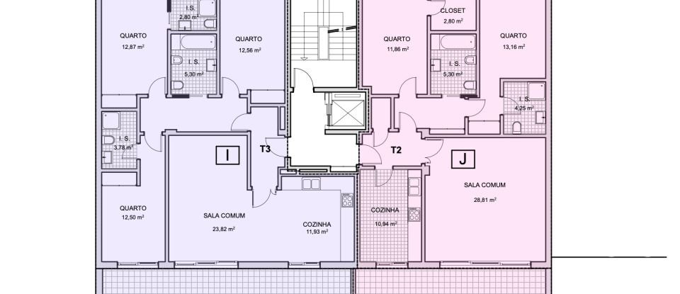 Appartement T3 à Montenegro de 146 m²