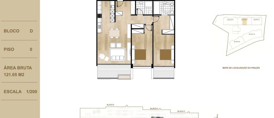 Appartement T2 à São Martinho de 121 m²