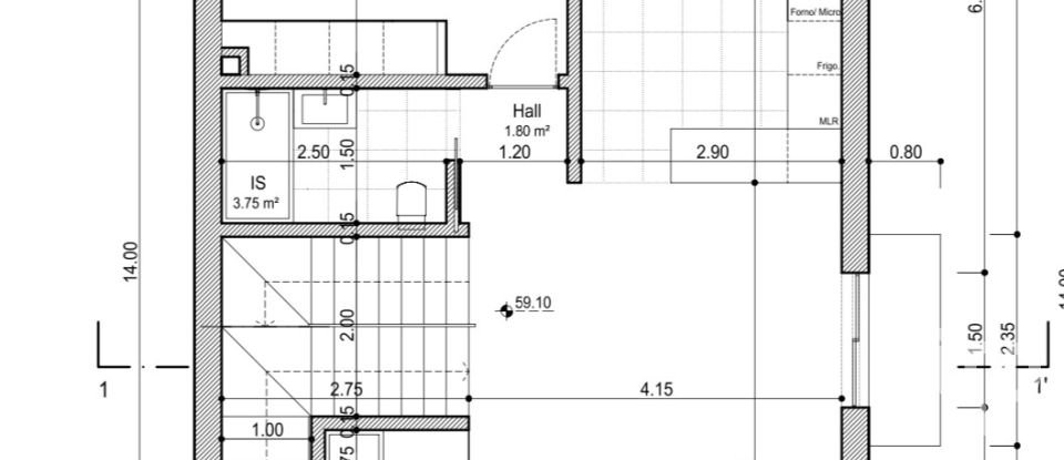 Gîte T3 à Quinta do Conde de 145 m²