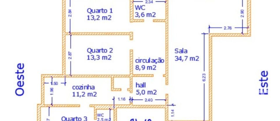 Apartamento T3 em Arroios de 130 m²