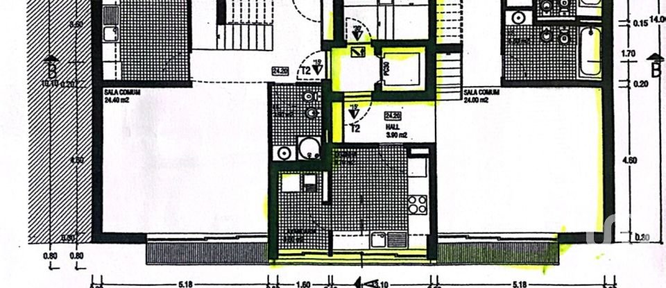 Apartamento T3 em Espinho de 140 m²