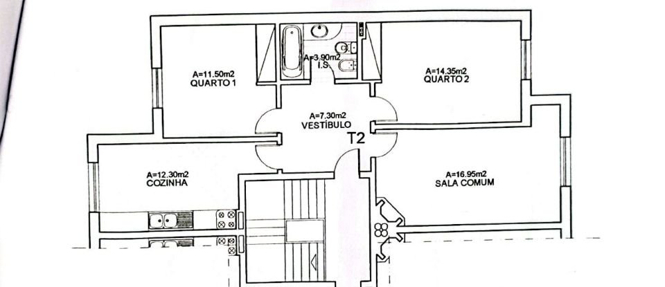 Appartement T2 à Encarnação de 96 m²