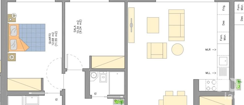 Apartamento T2 em Conceição e Cabanas de Tavira de 85 m²